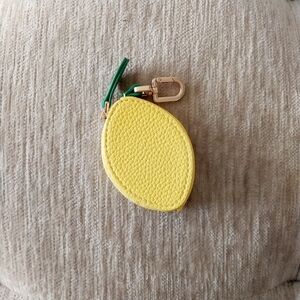 NEW Bag Charm Coin Purse Keychain Lemon